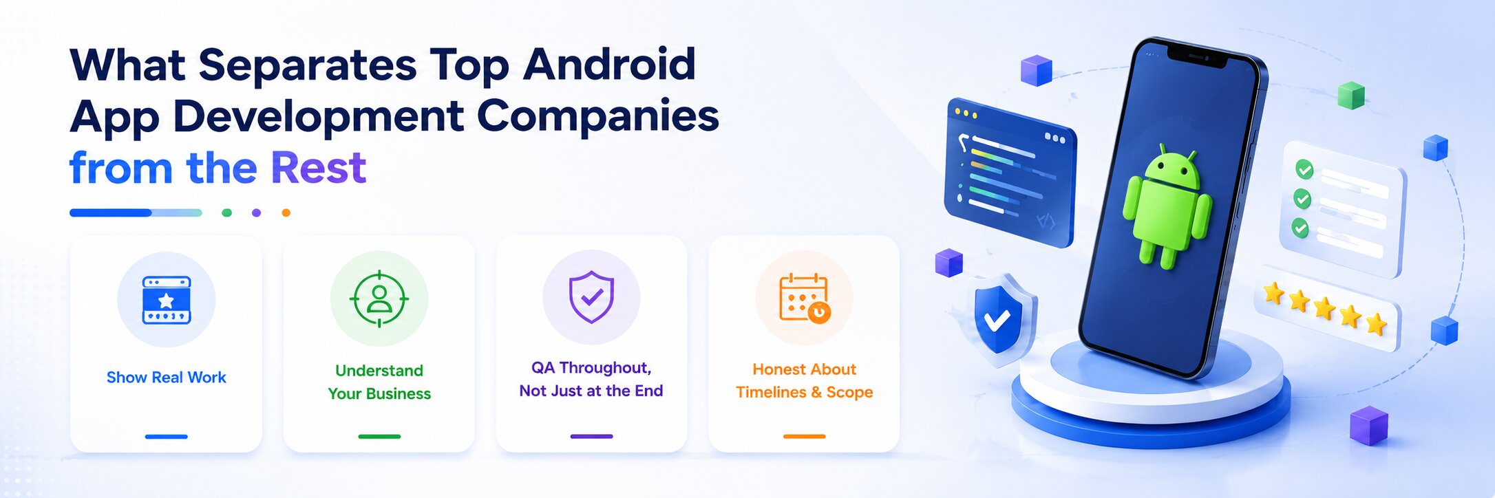 What separates top android app development companies from average ones