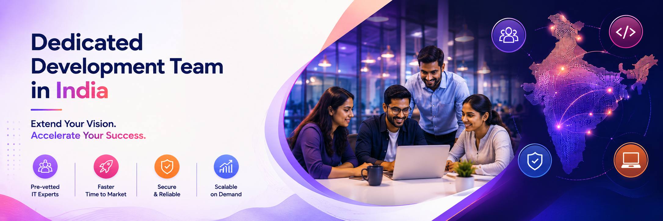 Dedicated development team in India — Ahom Technologies