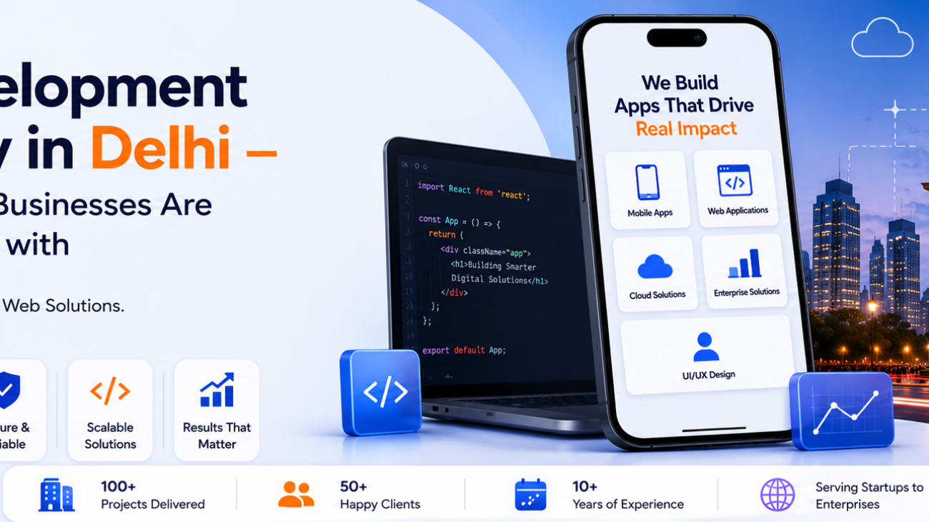 App development company in Delhi — Ahom Technologies