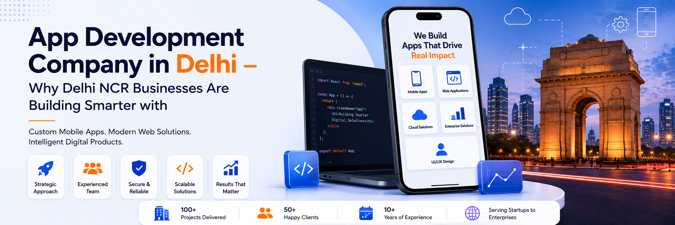App development company in Delhi — Ahom Technologies