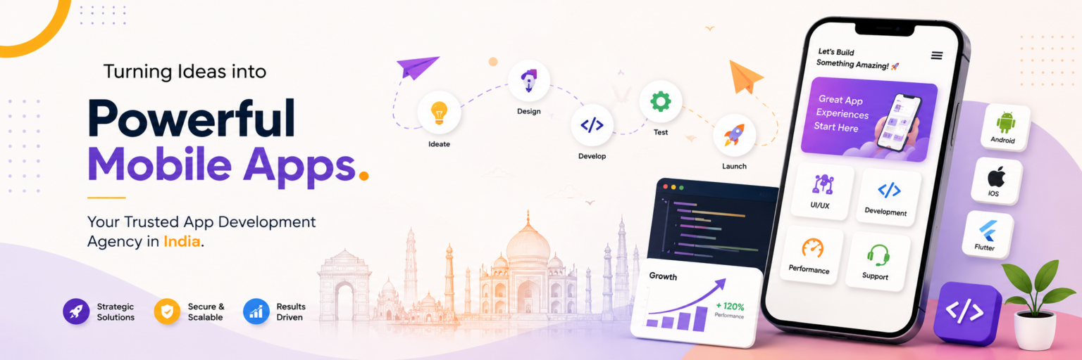 App development agency in India — Ahom Technologies