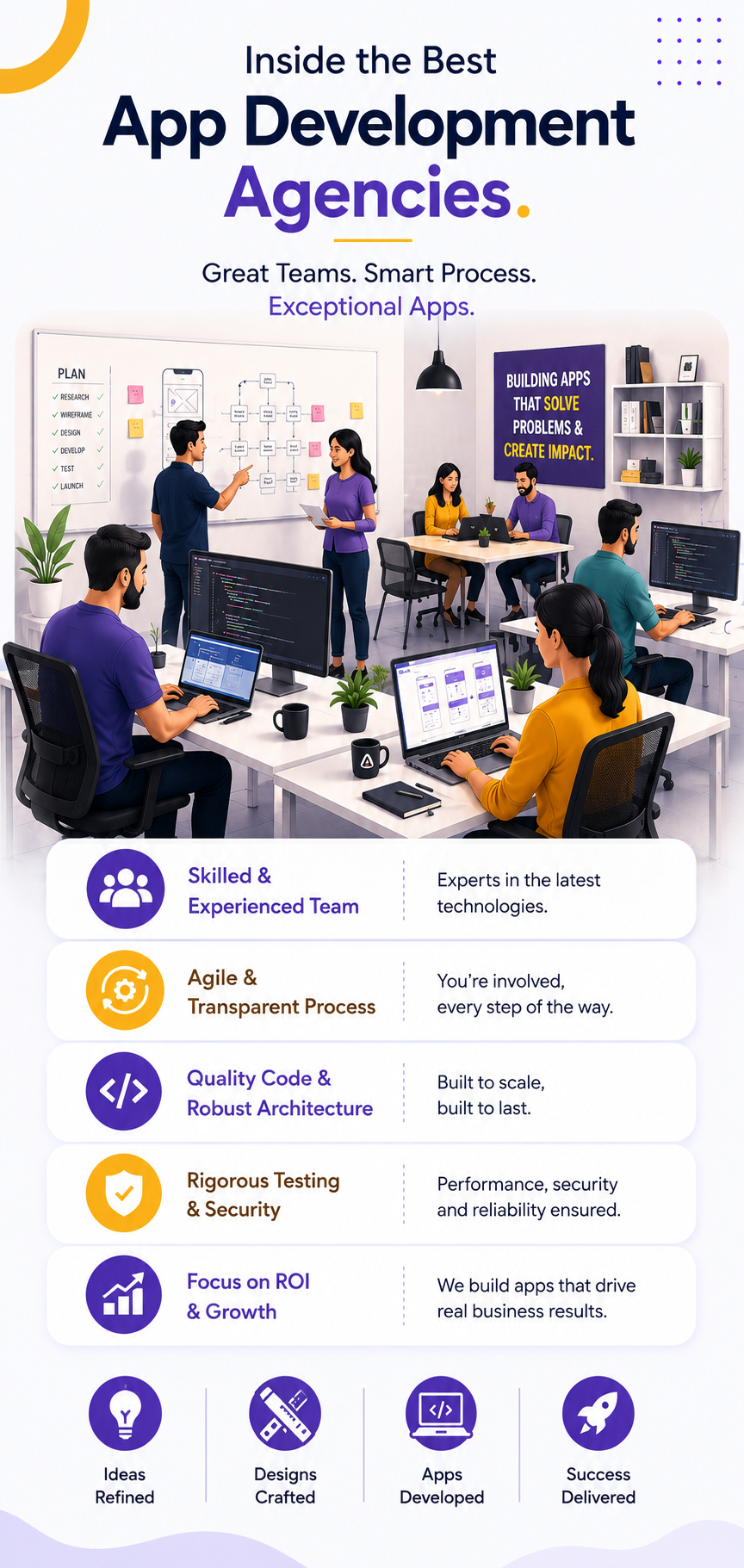Industries Ahom Technologies serves as an app development agency in India