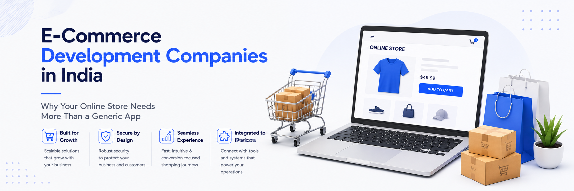 E-commerce development companies in India — Ahom Technologies