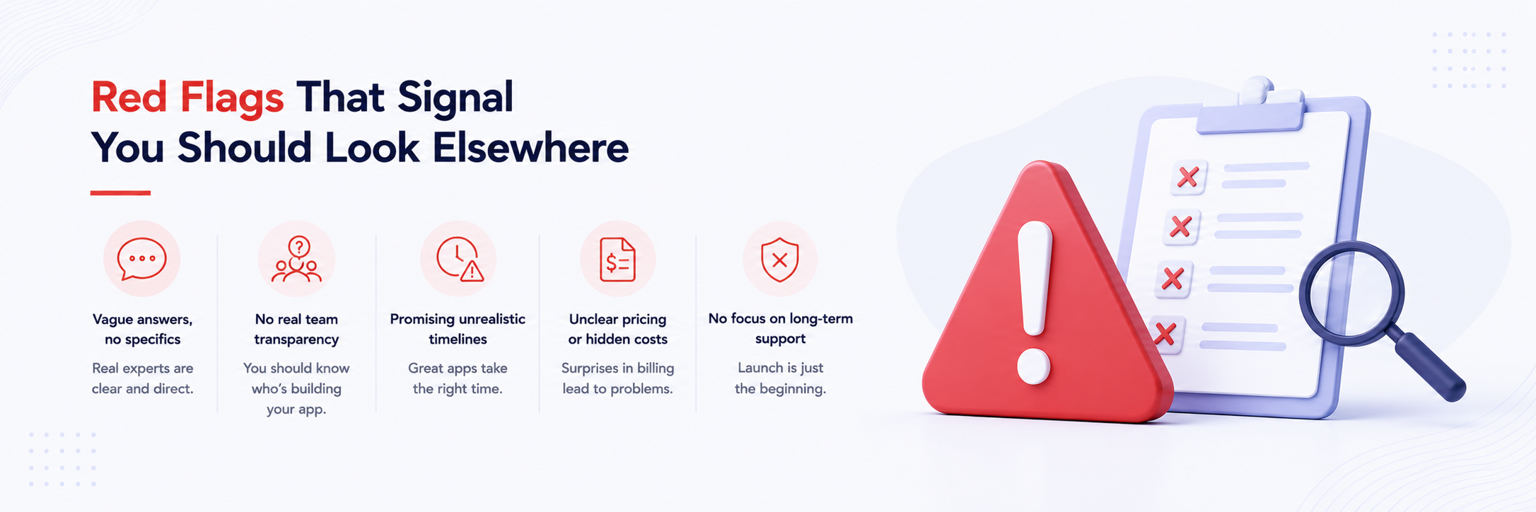 Red flags that tell you an app development company in India is not what it claims