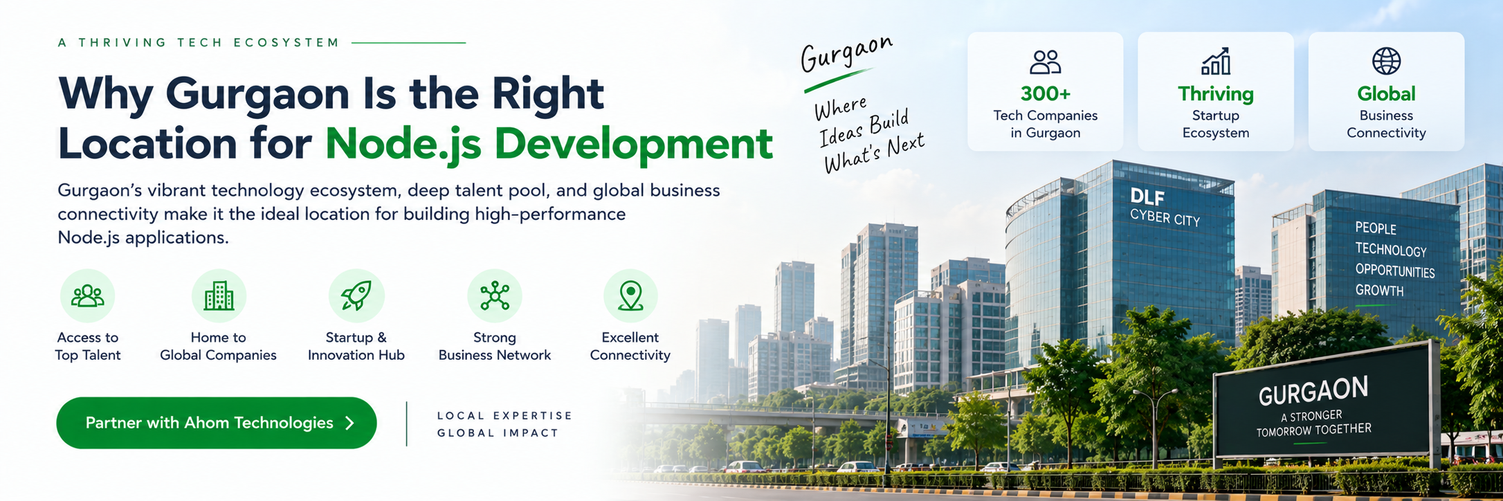  Why Gurgaon is the right location for a Node.js development company
