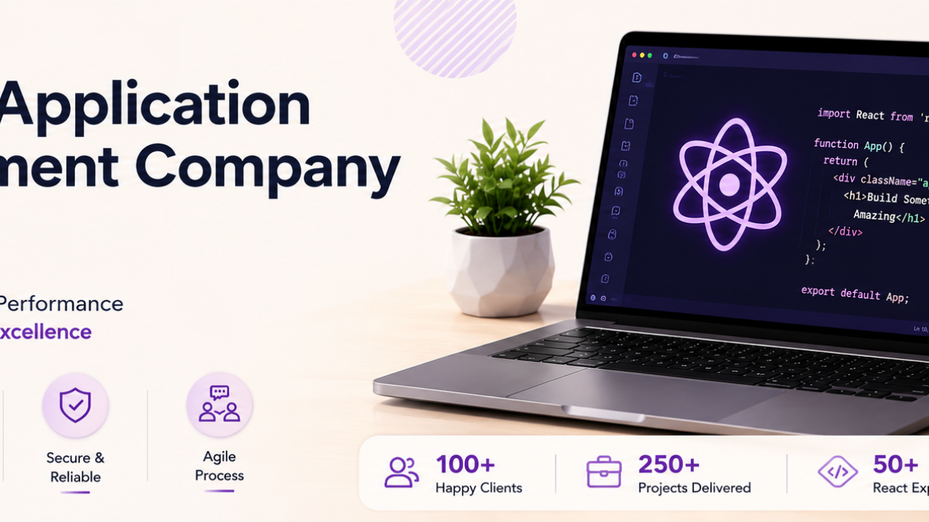 React.js application development company in India — Ahom Technologies