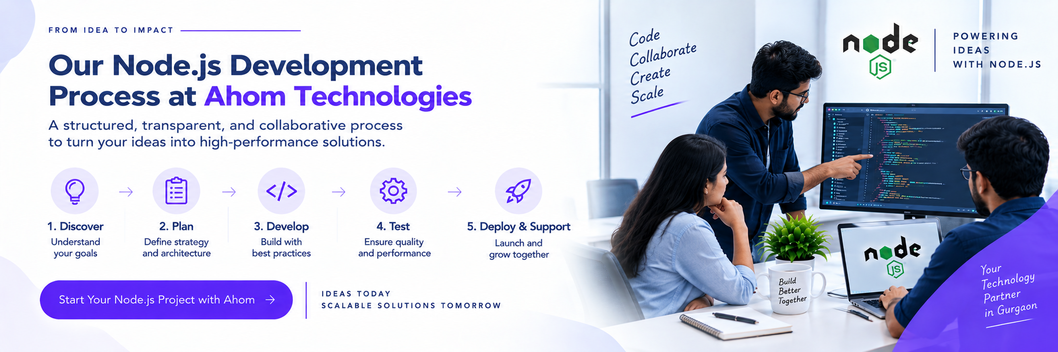 Industries where Ahom Technologies delivers Node.js development in Gurgaon