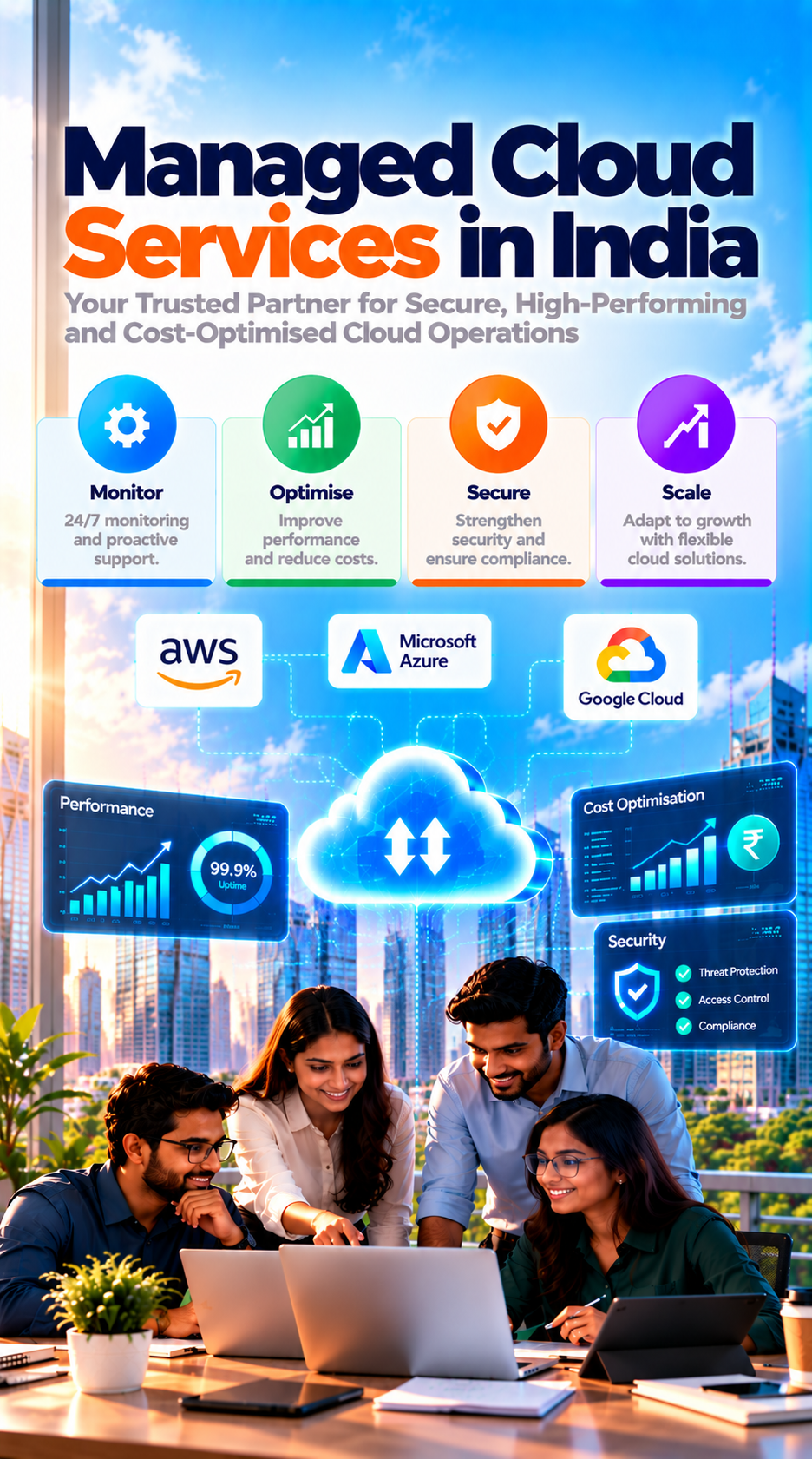  Managed cloud services Ahom Technologies provides after your cloud environment is live 