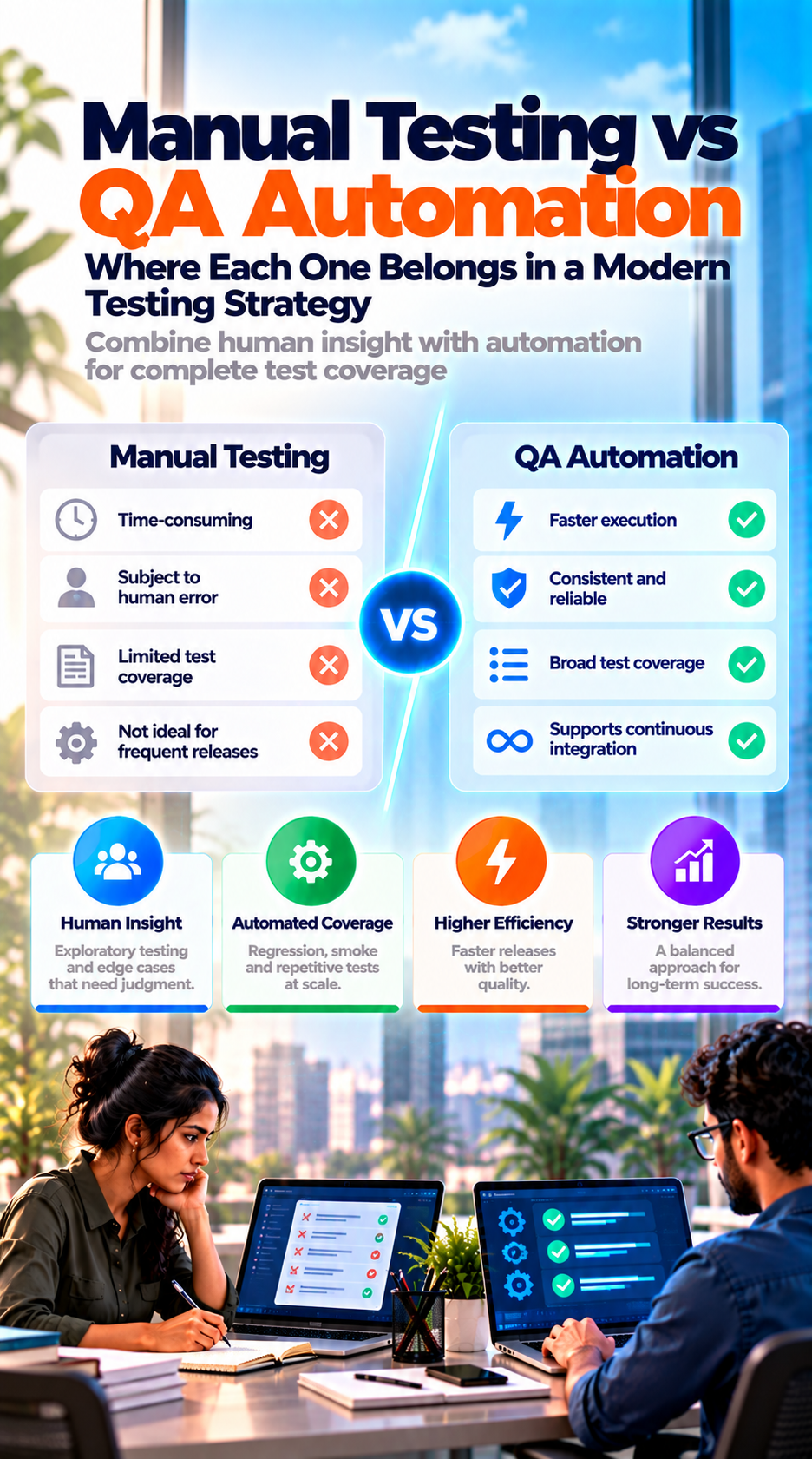 Manual testing vs QA automation where each belongs in a modern testing strategy 