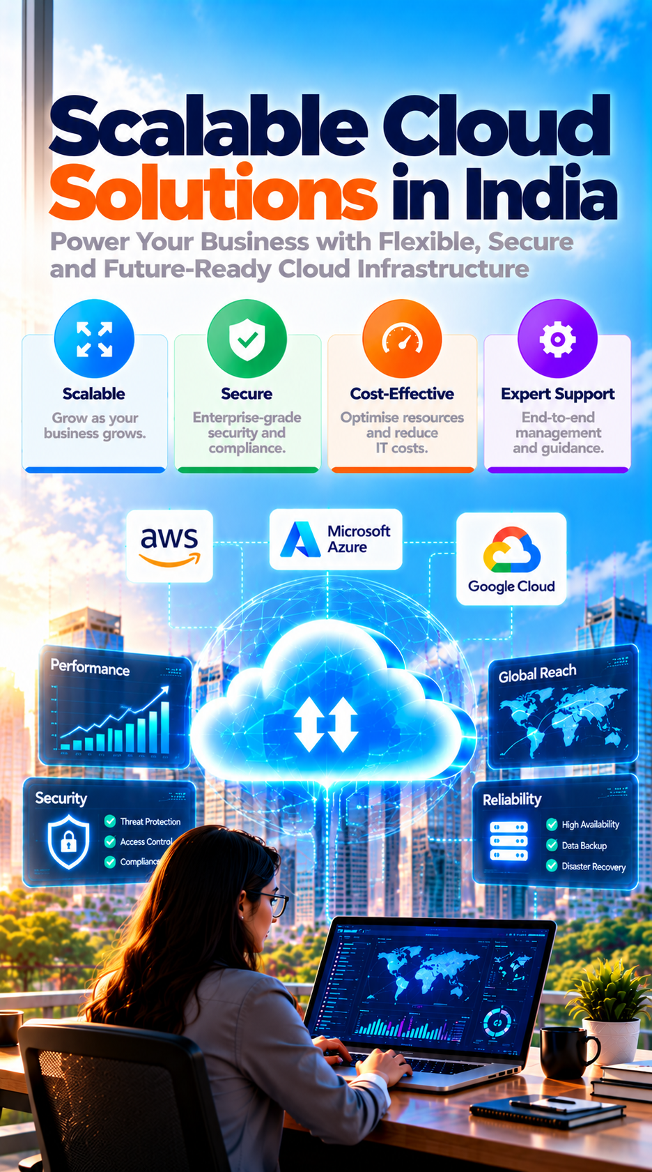 Cloud migration services Ahom Technologies safely moves businesses to the cloud