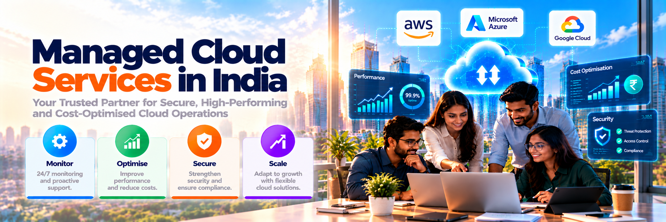  Managed cloud services Ahom Technologies provides after your cloud environment is live 
