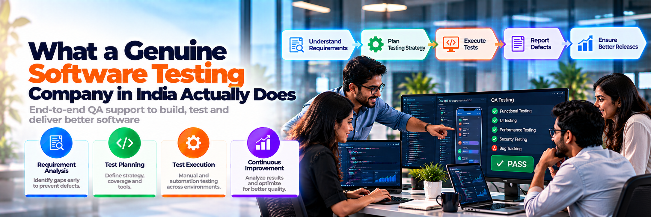 What a genuine software testing company in India actually does 
